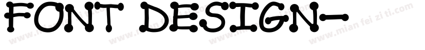FONT DESIGN字体转换